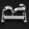 3D mirror stainless steel raised letter with polished finish