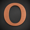 Custom 3D brushed stainless steel letter sign with natural Bronze hairline finish