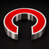 Custom rimless front-lit stainless steel LED channel letter storefront sign