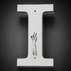 Front and center band LED illumination on custom 3D raised acrylic storefront sign
