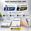 2-part white yellow and 3-part white yellow pink carbonless receipt book sets