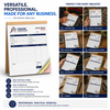 2-part white yellow and 3-part white yellow pink carbonless receipt book sets