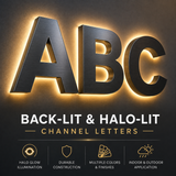 Back-Lit & Halo-Lit Letters