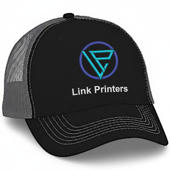 Colorblocked Twill Meshback Cap – Custom Embroidered Trucker Hat