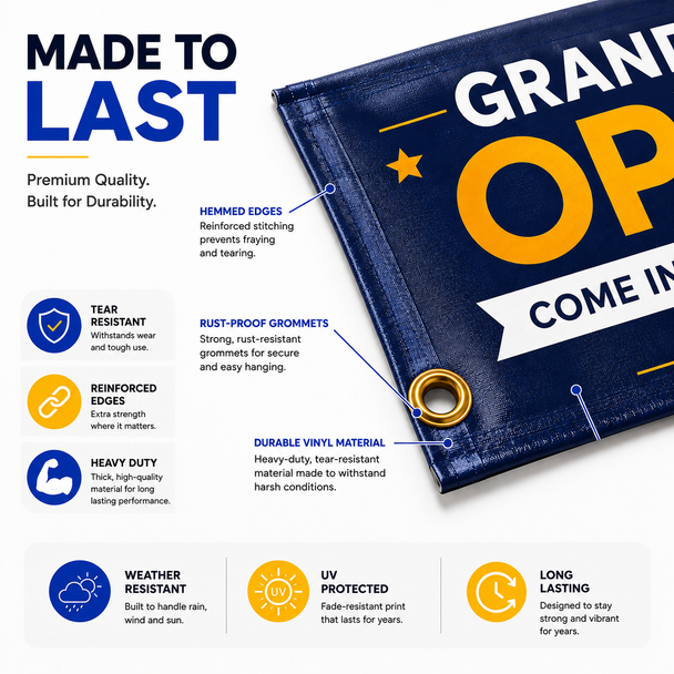 Custom 13oz glossy and matte scrim vinyl banner material close up
