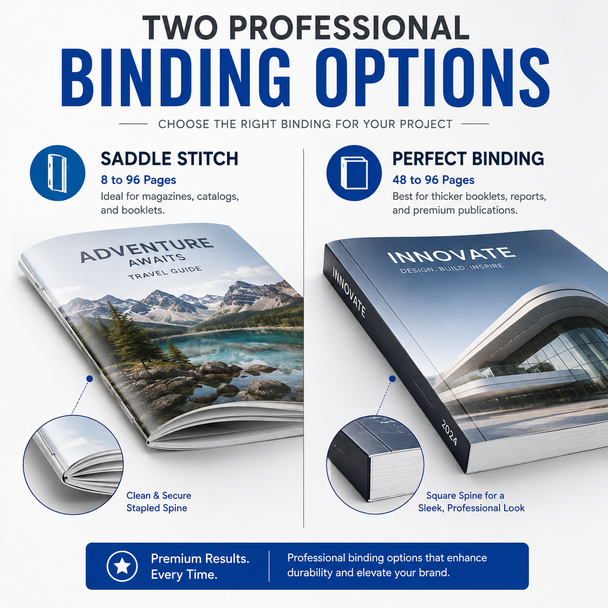 Custom full color printed storybook and magazine with saddle stitch binding