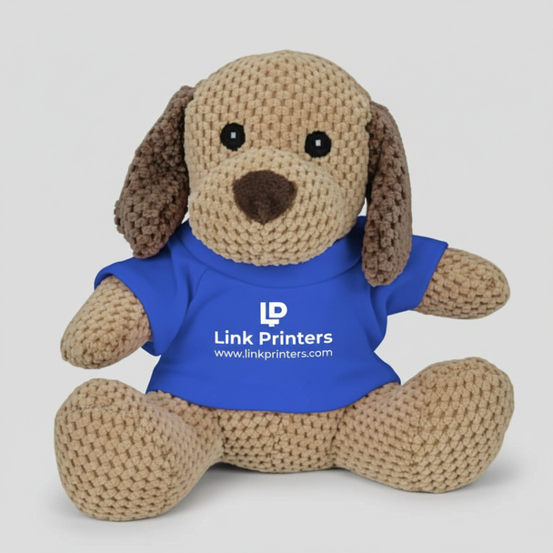 Friendly Knit Bunch Dog Custom Print Plush Toy