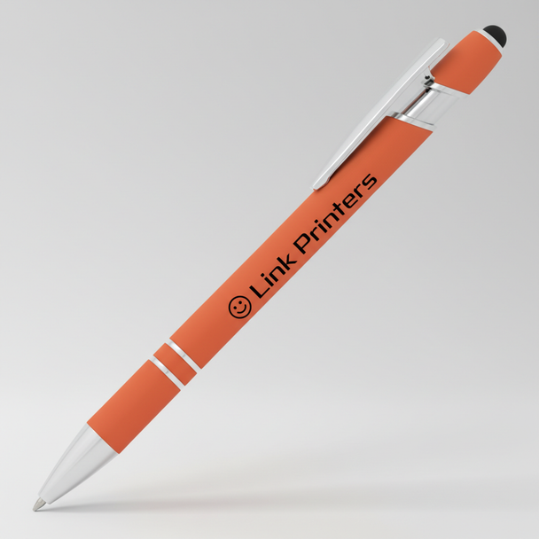 Incline Soft Touch Stylus Metal Pen – Screen Print