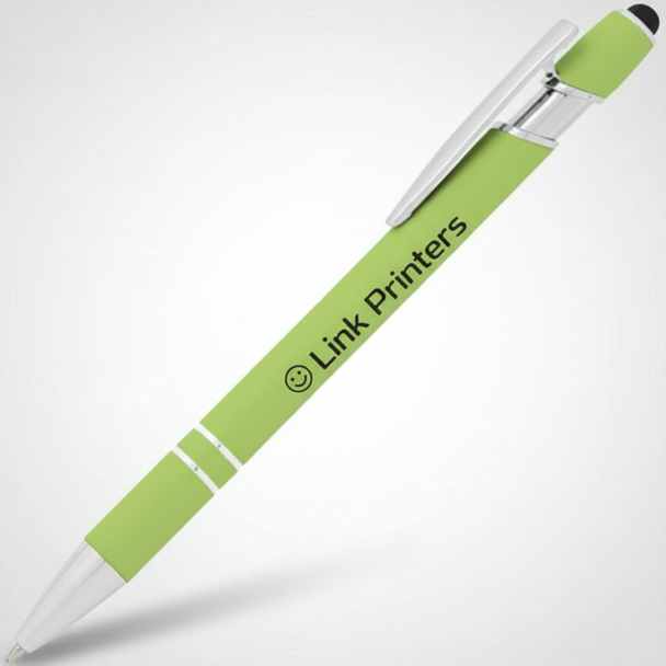 Incline Soft Touch Stylus Metal Pen – Screen Print