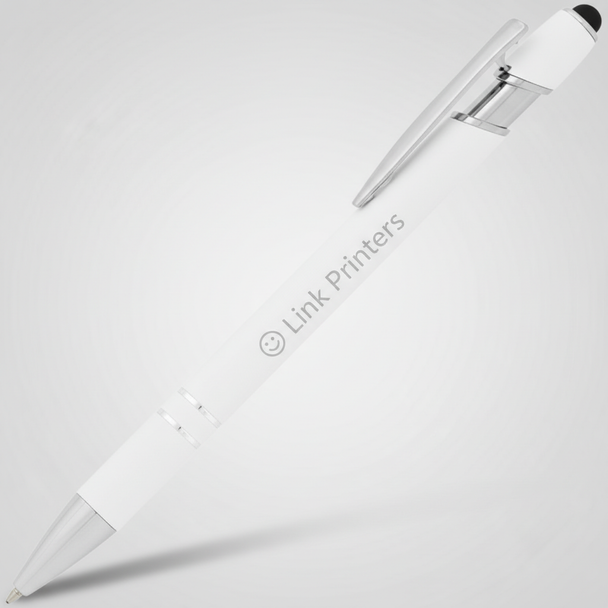 Incline Soft Touch Stylus Metal Pen – Laser Engraved