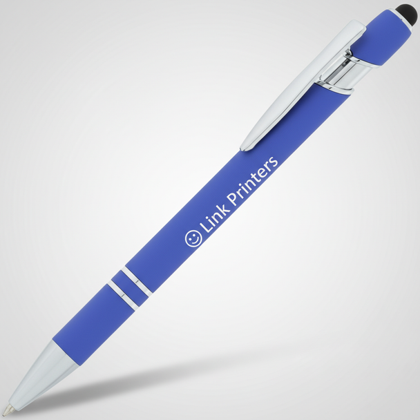 Incline Soft Touch Stylus Metal Pen – Laser Engraved