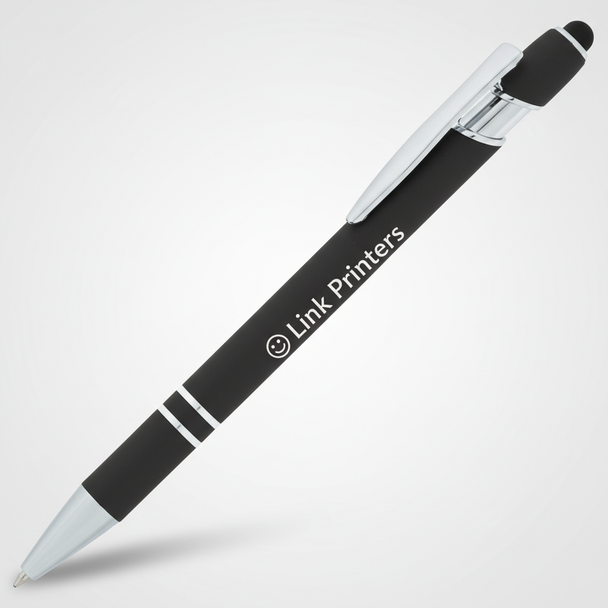 Incline Soft Touch Stylus Metal Pen – Laser Engraved