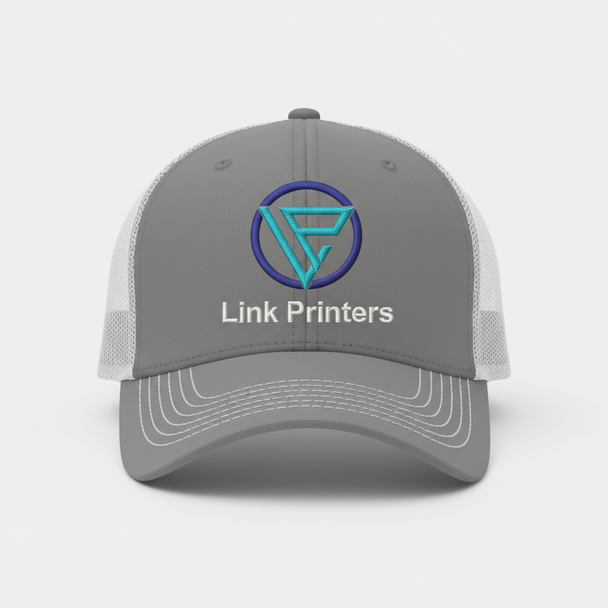Colorblocked Twill Meshback Cap – Custom Embroidered Trucker Hat