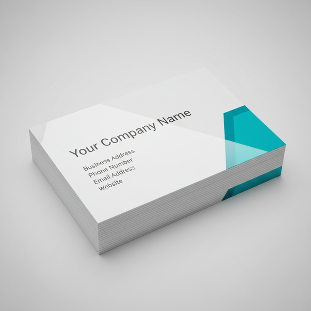 Gloss laminated business cards printed in full color on thick 18pt cardstock with vibrant finish and optional rounded corners.
