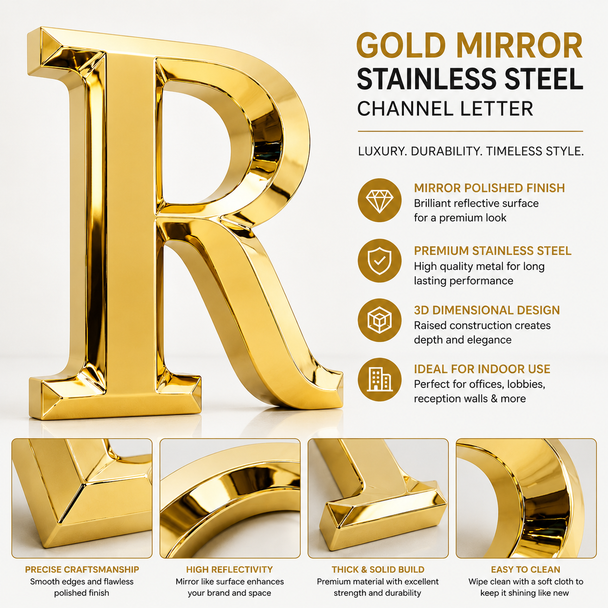 Channel Letters – Premium 3D Mirror Stainless Steel