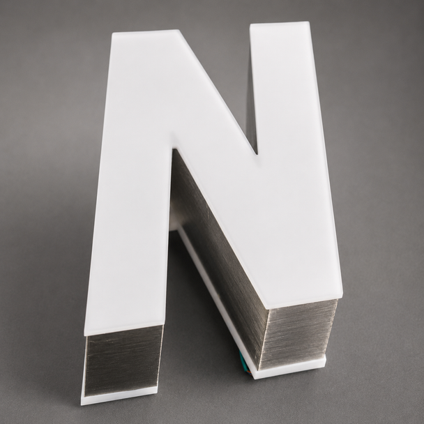 Custom dual illuminated front lit and backlit 3D channel letter sign