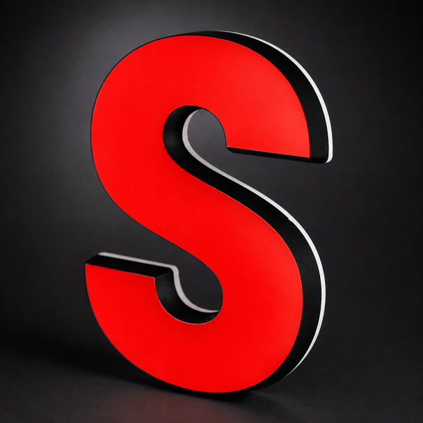 Custom rimless all-acrylic dual lit front and backlit LED channel letter sign