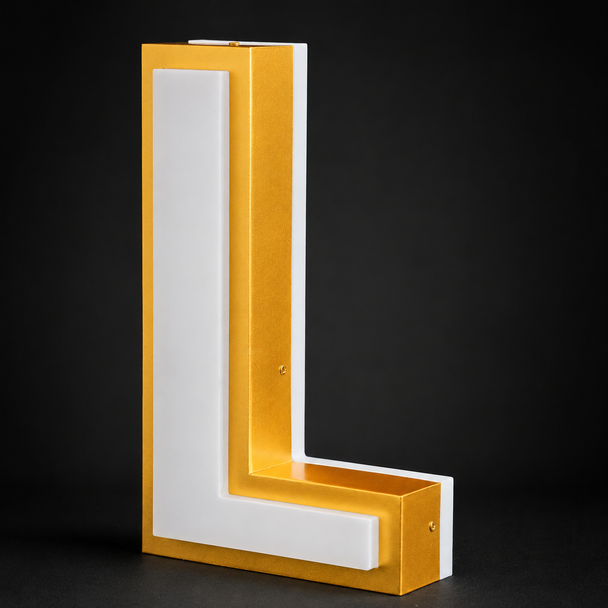 Custom 6D premium dual-lit raised acrylic channel letter with stainless steel body