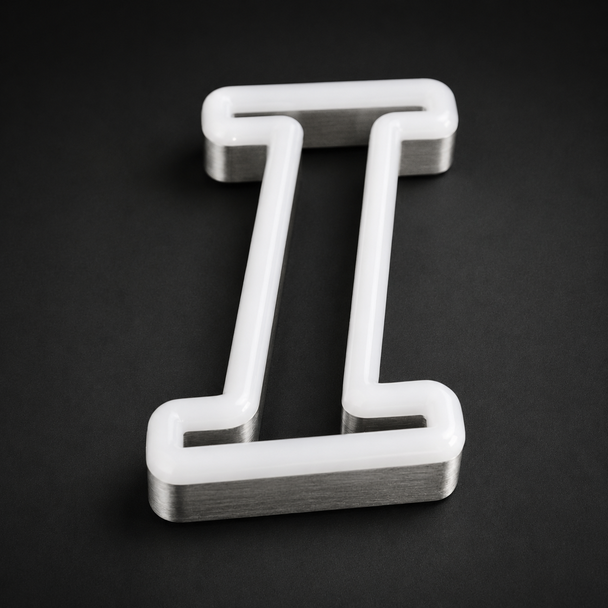 Custom LED neon stainless steel face lit channel letter sign