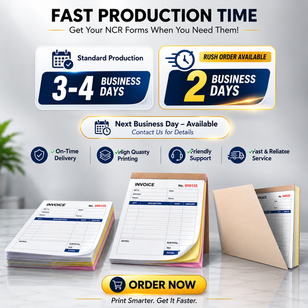 2-part white yellow and 3-part white yellow pink carbonless receipt book sets