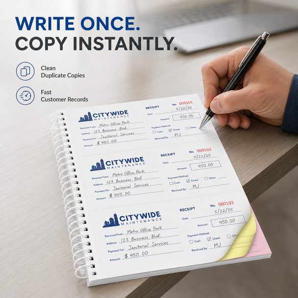 Twin loop metal double wire spiral binding with manila wrap cover and write guard flap