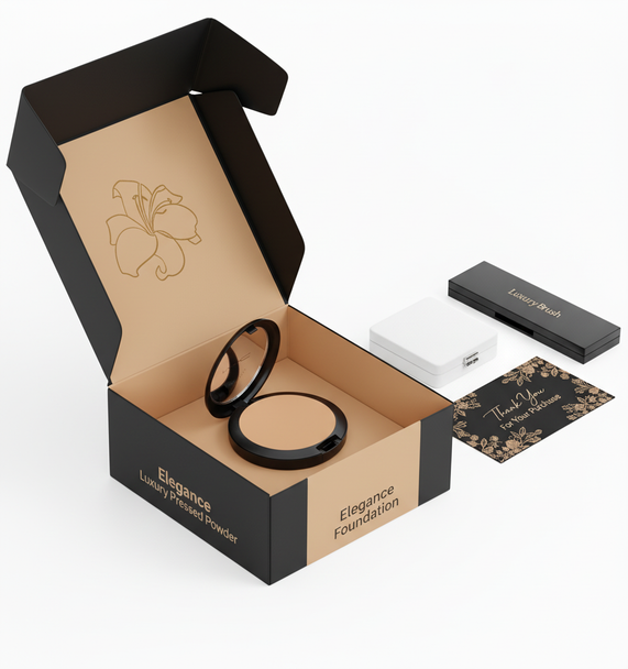 Custom full-color printed no-glue roll-over tab packaging boxes made from 18 pt. C1S carton stock in multiple sizes