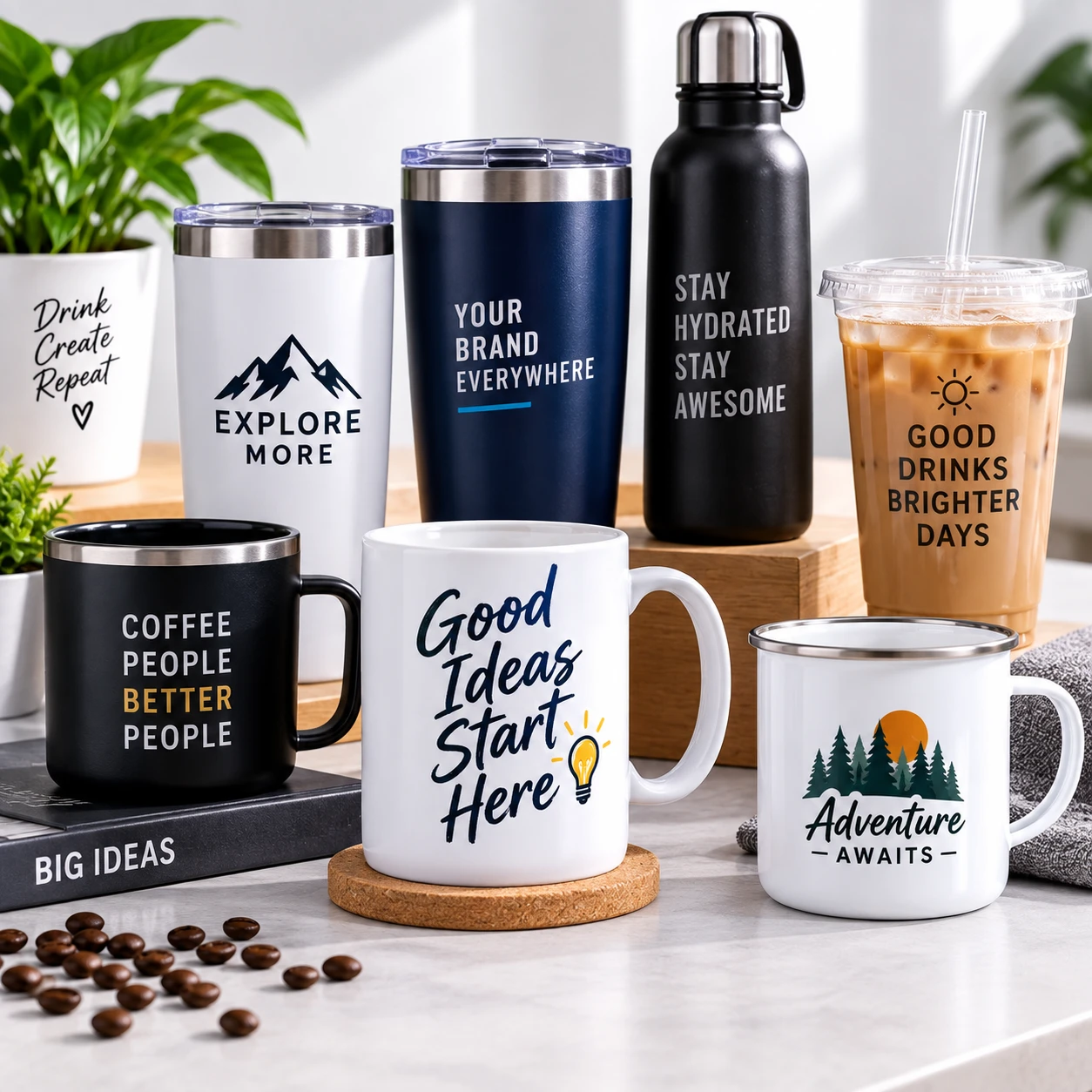 Custom Mugs and Drinkware