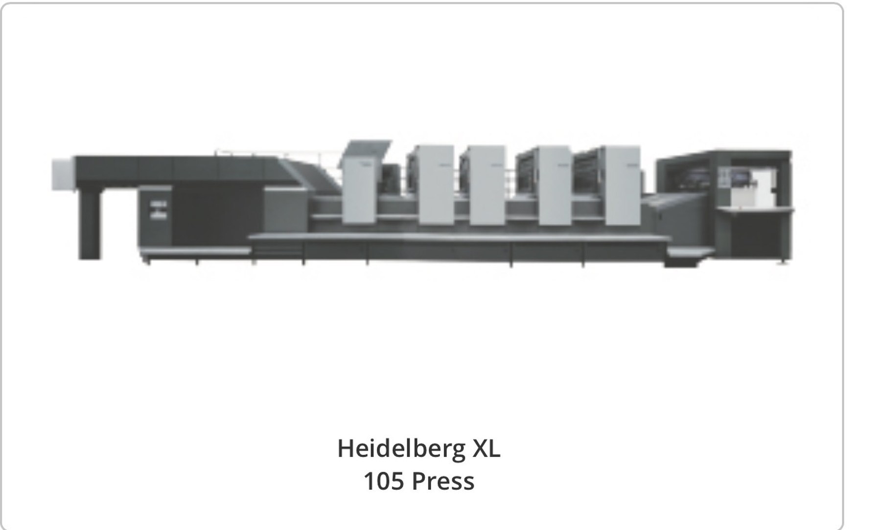 Heidelberg XL 105 Press