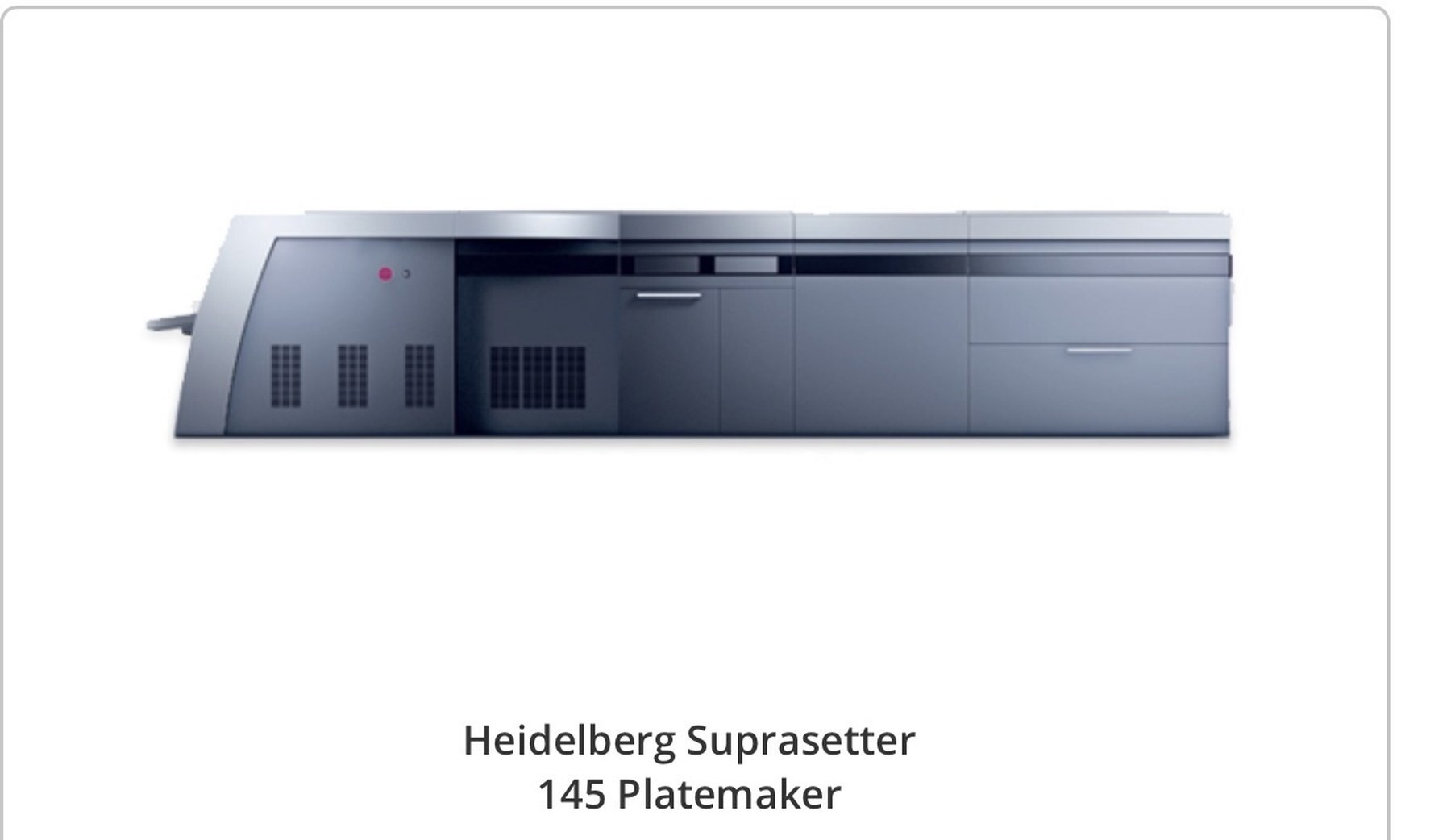 Heidelberg Suprasetter 145