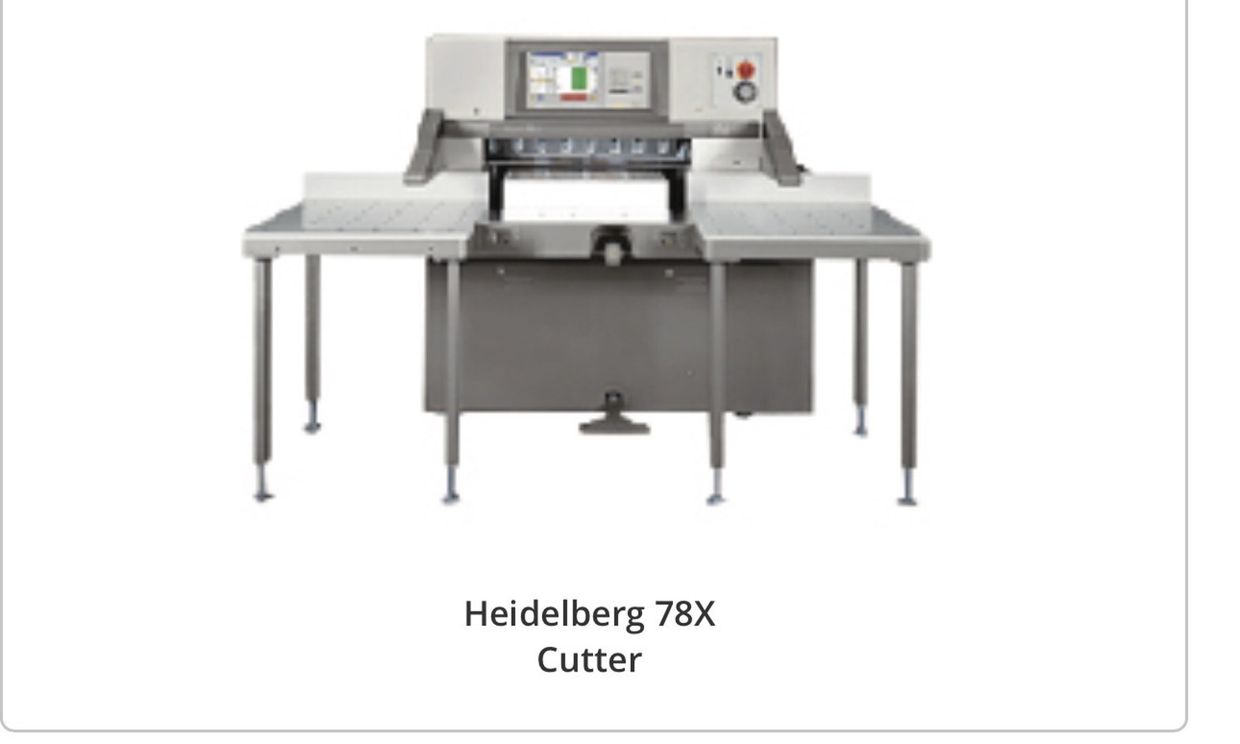 Heidelberg 78X Cutter