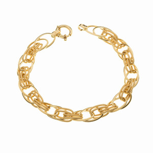 18K Chains of Oval Link Bracelet
