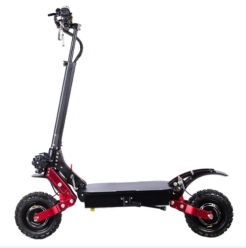 electric cross-country scooter 21Ah lithium battery 3600W dual motor C shock absorption 65km / h load 150kg climbing 35° range 45-65km LED MOOD lighting portable folding