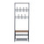 Clothes Rack Heavy Duty Metal Garment Rack Small Clothing Rack with Bottom Shelves for Bedroom, Walnut & Black