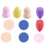 Maange 5 Pack Cosmetic Egg +5 Pack Cushion Powder Puff Wet and Dry
