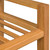 Shoe Rack with 2 Shelves Solid Oak Wood 19.5"x10.6"x15.7"