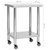 Kitchen Work Table with Wheels 31.5"x11.8"x33.5" Stainless Steel
