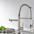 New Standard Single Handle kitchen faucet with pull-down kitchen faucet in Brushed Nickel