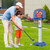 4-In-1 Adjustable Kids Basketball Hoop with Ring Toss Sticky Ball