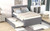 Full Upholstered Platform Bed with Trundle