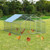 Large Walk in Shade Cage Chicken Coop with Roof Cover