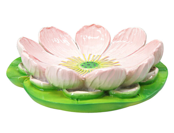 Simulation Lotus Flower Soap Dish Jewelry Holder Bathroom Decoration