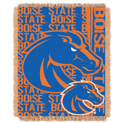 Boise State OFFICIAL Collegiate "Double Play" Woven Jacquard Throw