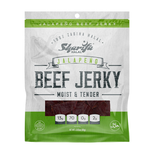 Sharifa Halal® Beef Jerky - Jalapeño (Package)