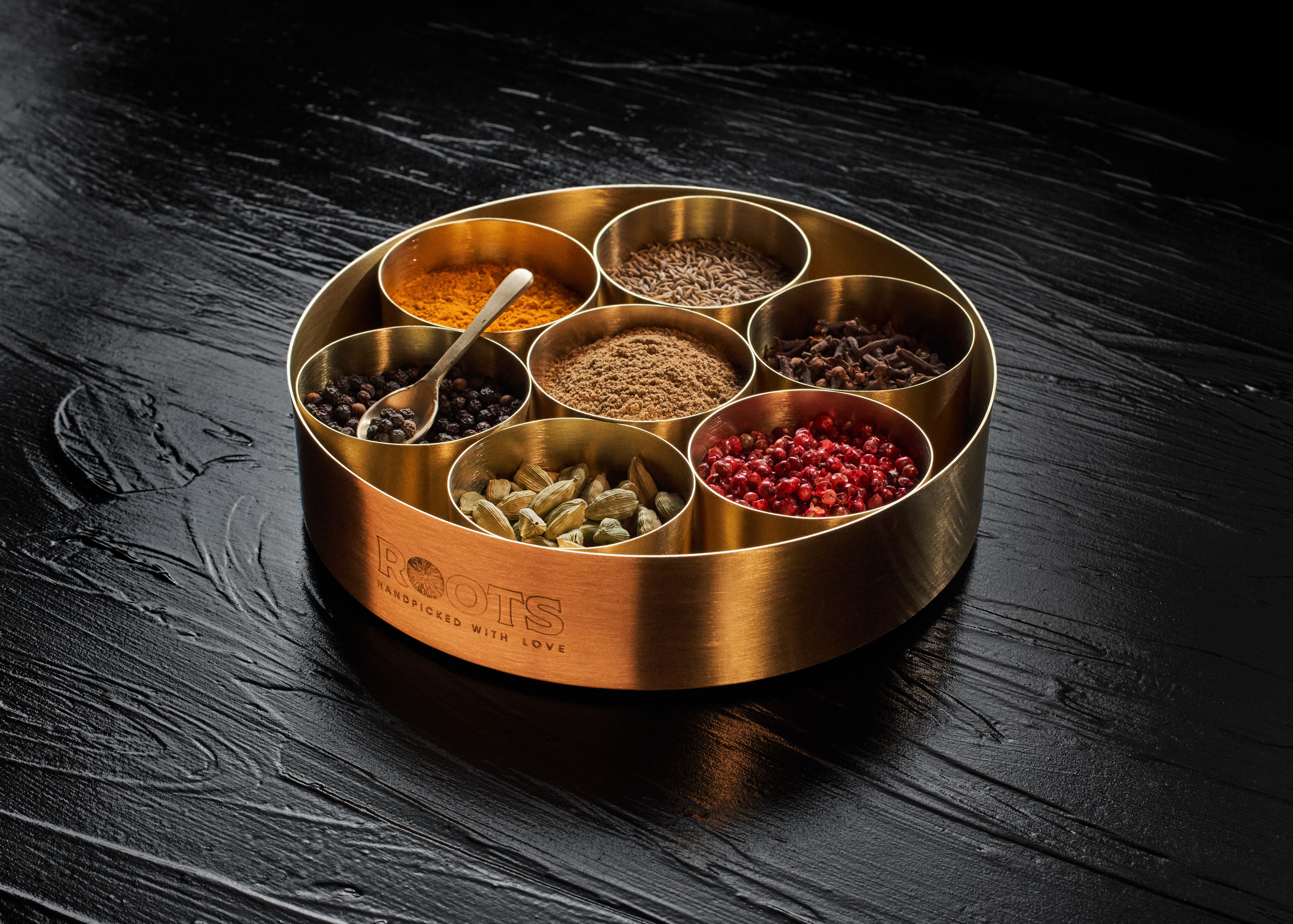 Heirloom Brass Spice Box