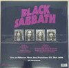 BLACK SABBATH Live at Fillmore West 1970 - Sealed Import Vinyl LP