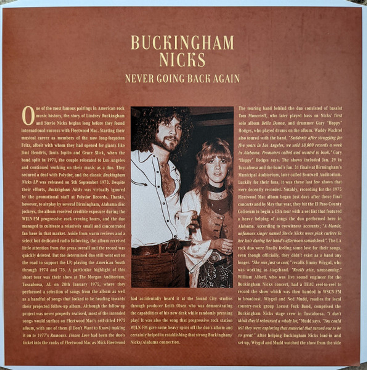 Buckingham Nicks Never Going Back Sealed Import Vinyl Lp 2828
