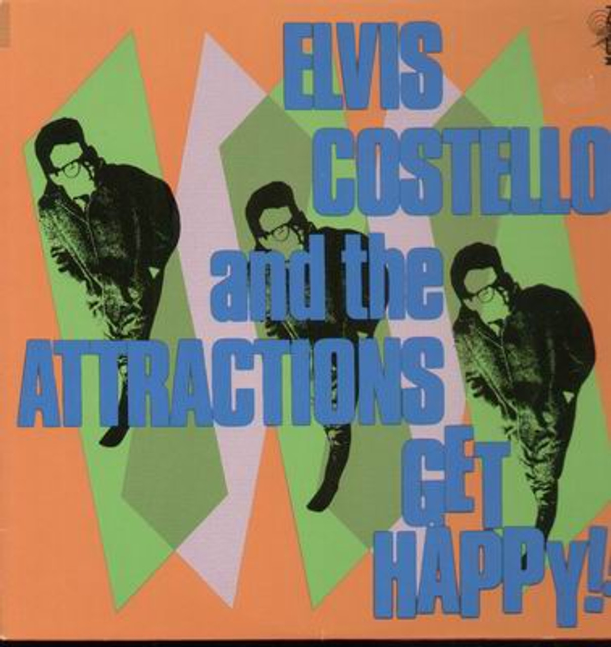 ELVIS COSTELLO Get Happy! - Rare 1980 UK Import LP w/Mint Vinyl