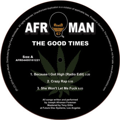 AFROMAN The Good Times - Double Colored Vinyl LP w/Bonus Track