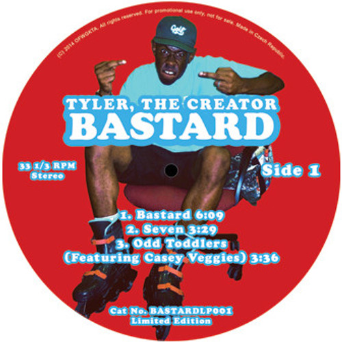 TYLER THE CREATOR Bastard - New Double RED Colored Vinyl Import LP! 