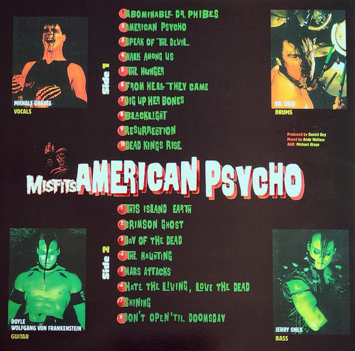 MISFITS American Psycho - Sealed Colored Vinyl Import LP w/18